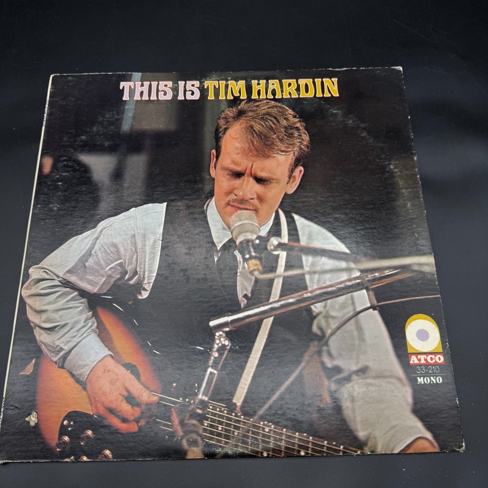 This Is Tim Hardin ATCO Mono LP 1966 Folk Rock Original Pressing VG+ USA Early!!